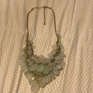 Francescas gold and light green necklace